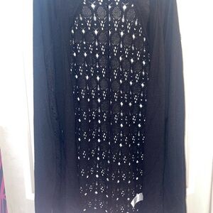 Maurices black Lace Cardigan